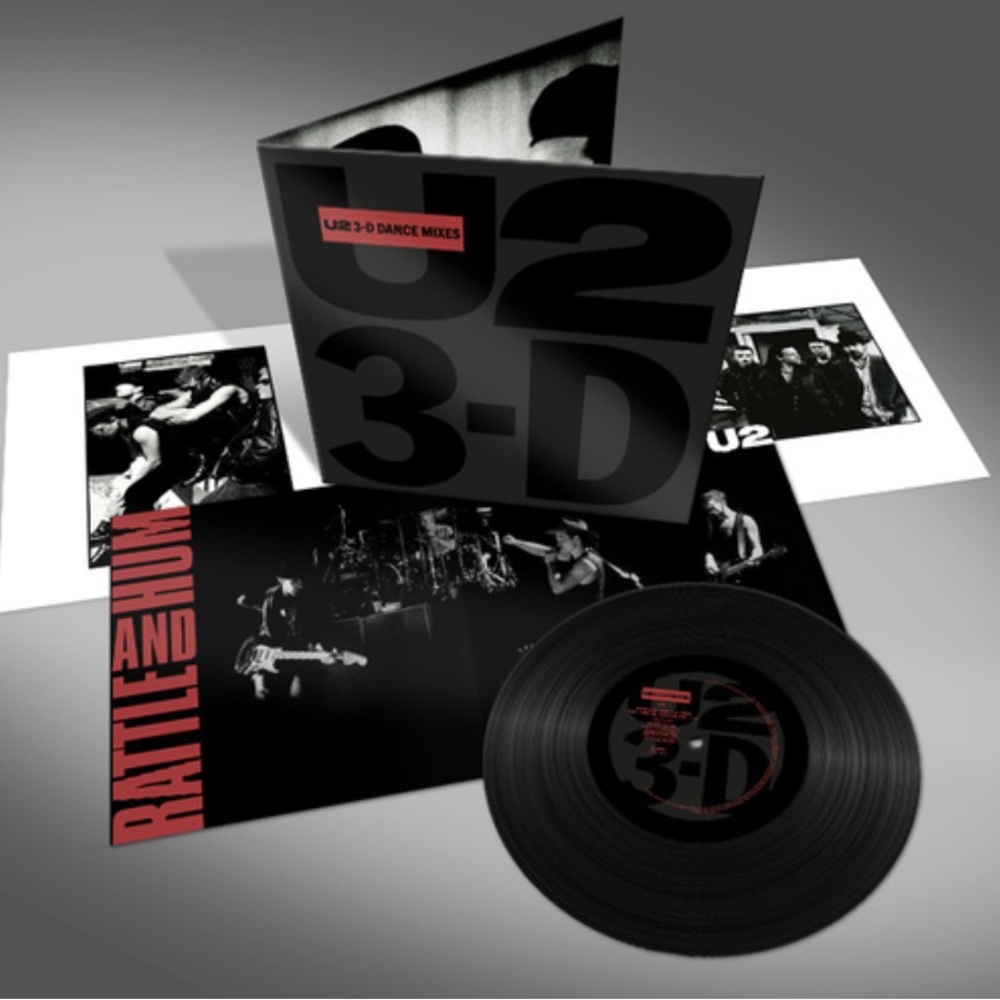 ✨Rare✨U2 3-D Dance Mixes Vinyl Album Set Limited Edition Sealed w Posters BNWT